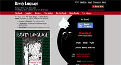 Desktop Screenshot of bawdylanguage.com