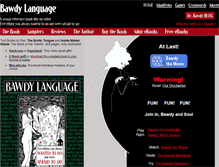 Tablet Screenshot of bawdylanguage.com
